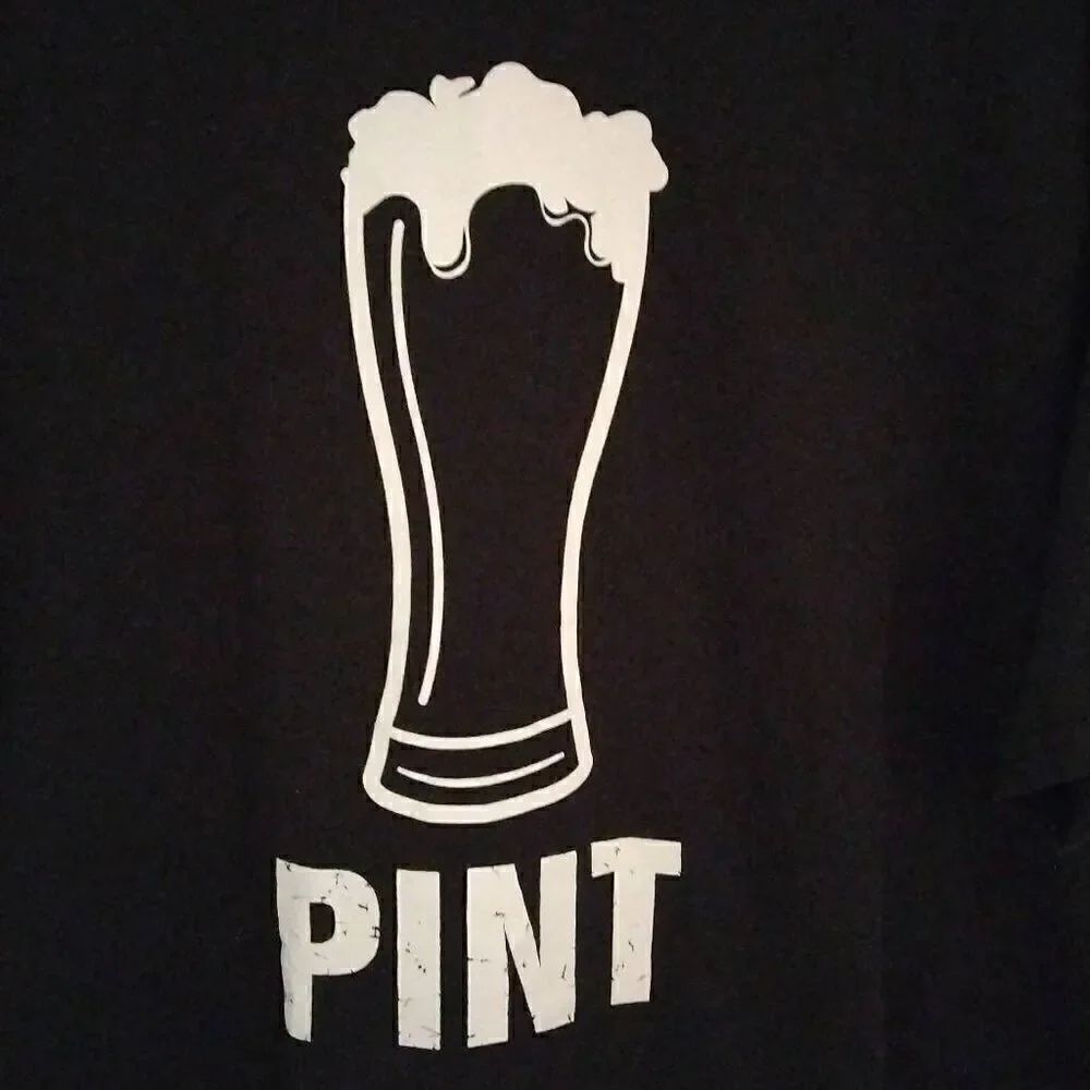 Big Pint Tshirt, XLarge, Black, Delta,